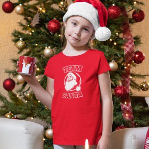 Kerst T-Shirt Team Santa Kind