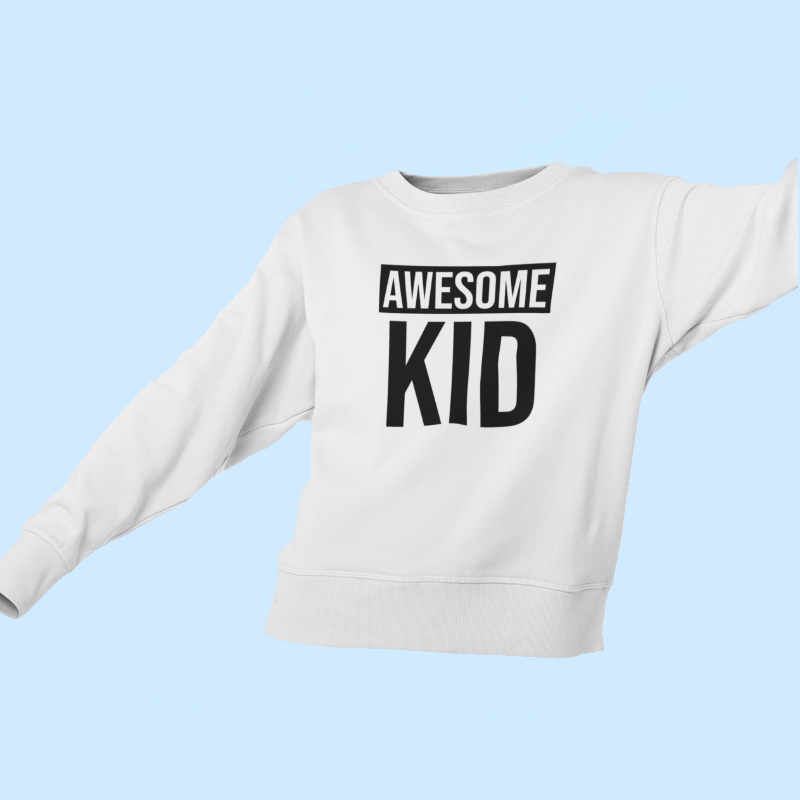 Sweater Kind Awesome Kid - Verkrijgbaar in 2 kleuren | 48