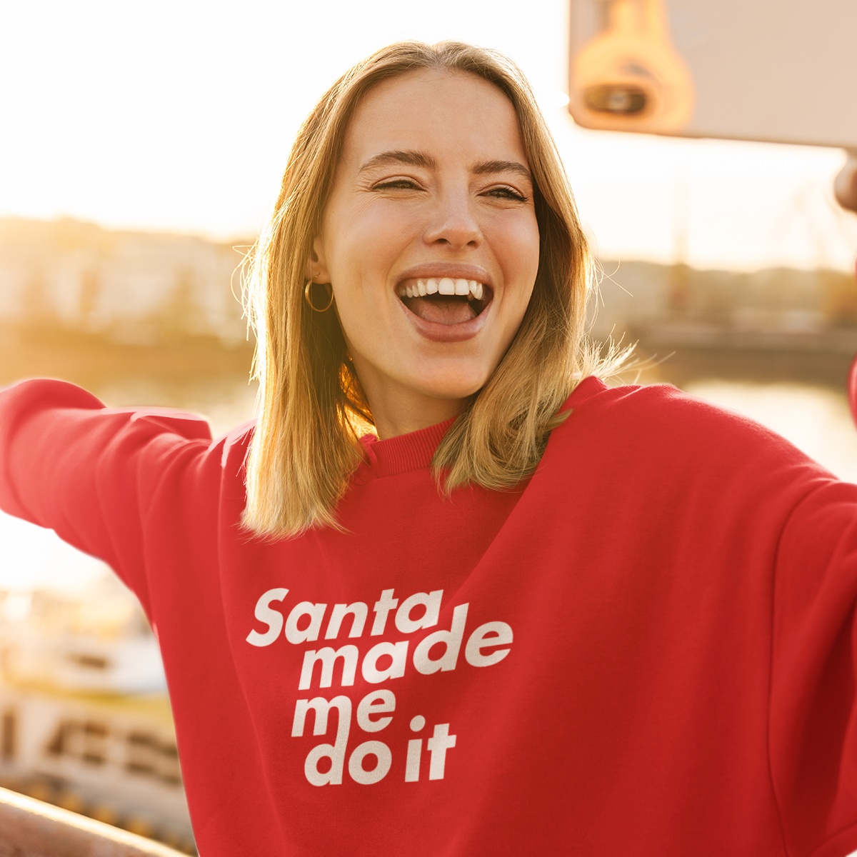 Wegversperring tevredenheid Krijt Foute Kersttrui Rood - Santa Made Me Do It | Tijdelijk €24,95