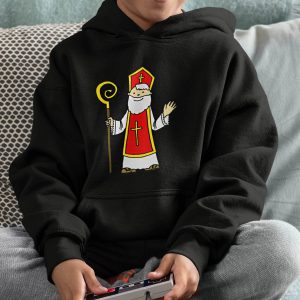 Sinterklaas Hoodie Kind Zwart Cartoon