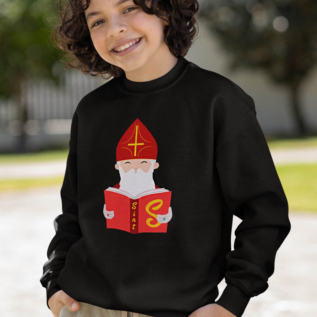 Sinterklaas Trui Kind Zwart Boek van sinterklaas