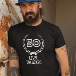 T-Shirt 50 Jaar Level Unlocked