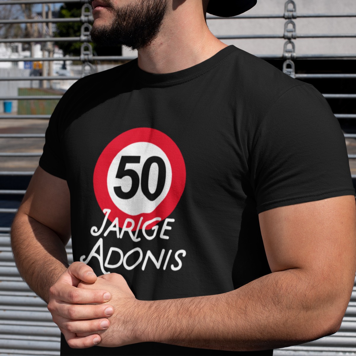 T-Shirt 50 Jarige Adonis - Snel huis 1001CAPS