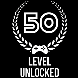 T-shirt 50 jaar Level Unlocked