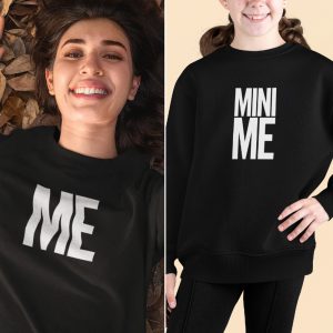 Moeder Dochter Sweaters Me & Mini Me Zwart