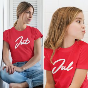 Moeder Dochter T-Shirts Jut & Jul Rood