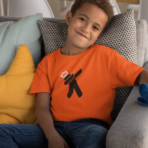 Oranje Koningsdag T-Shirt Kind Dab King