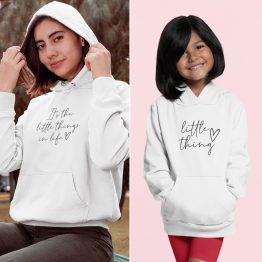 Moeder Dochter Hoodies It's The Little Things Wit