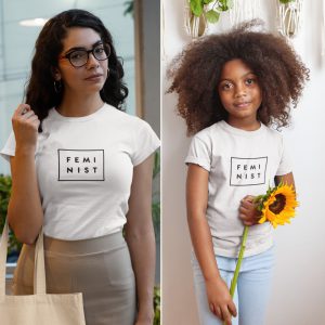 Moeder Dochter T-Shirts Feminist Wit