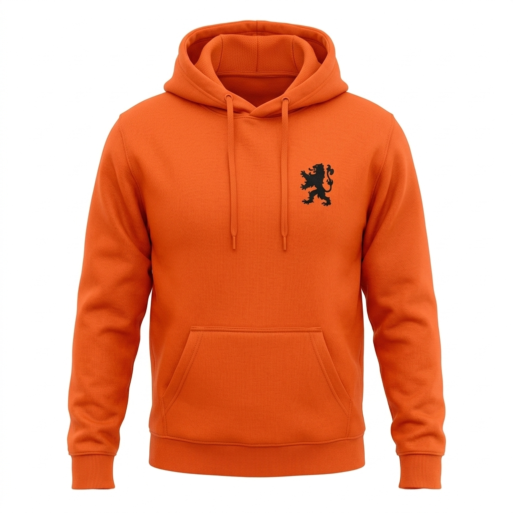 Koningsdag WK EK Hoodie Oranje Black Lion CHest Best Seller