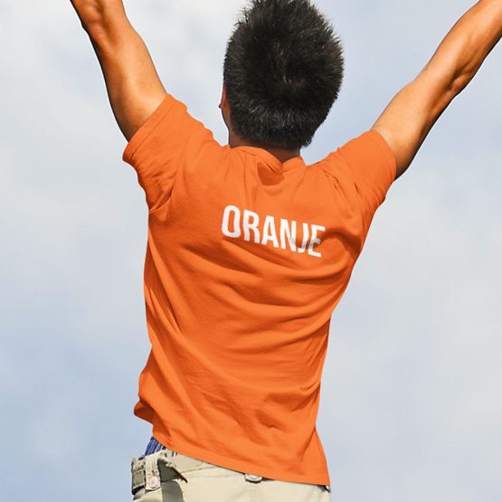 Oranje Koningsdag WK EK T-Shirt Oranje Back