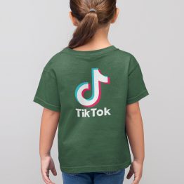 TikTok T-Shirt Kind Groen Back