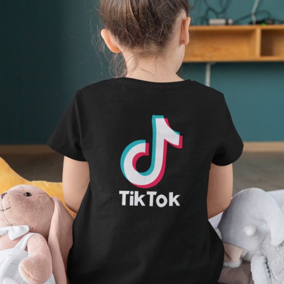 TikTok T-Shirt Kind Zwart Back