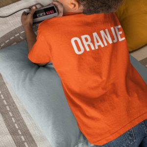 Oranje WK EK Koningsdag T-shirt Kind Oranje Back