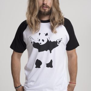 Banksy T-Shirt Graffiti Panda Raglan