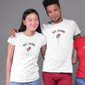 BFF T-shirts Roos Wit