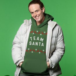 Kerst Hoodie Groen Team Santa Rendieren