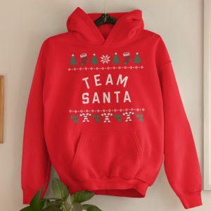 Kerst Hoodie Candy Cane Team Santa Product