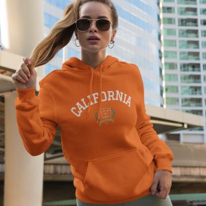 California Hoodie University Oranje