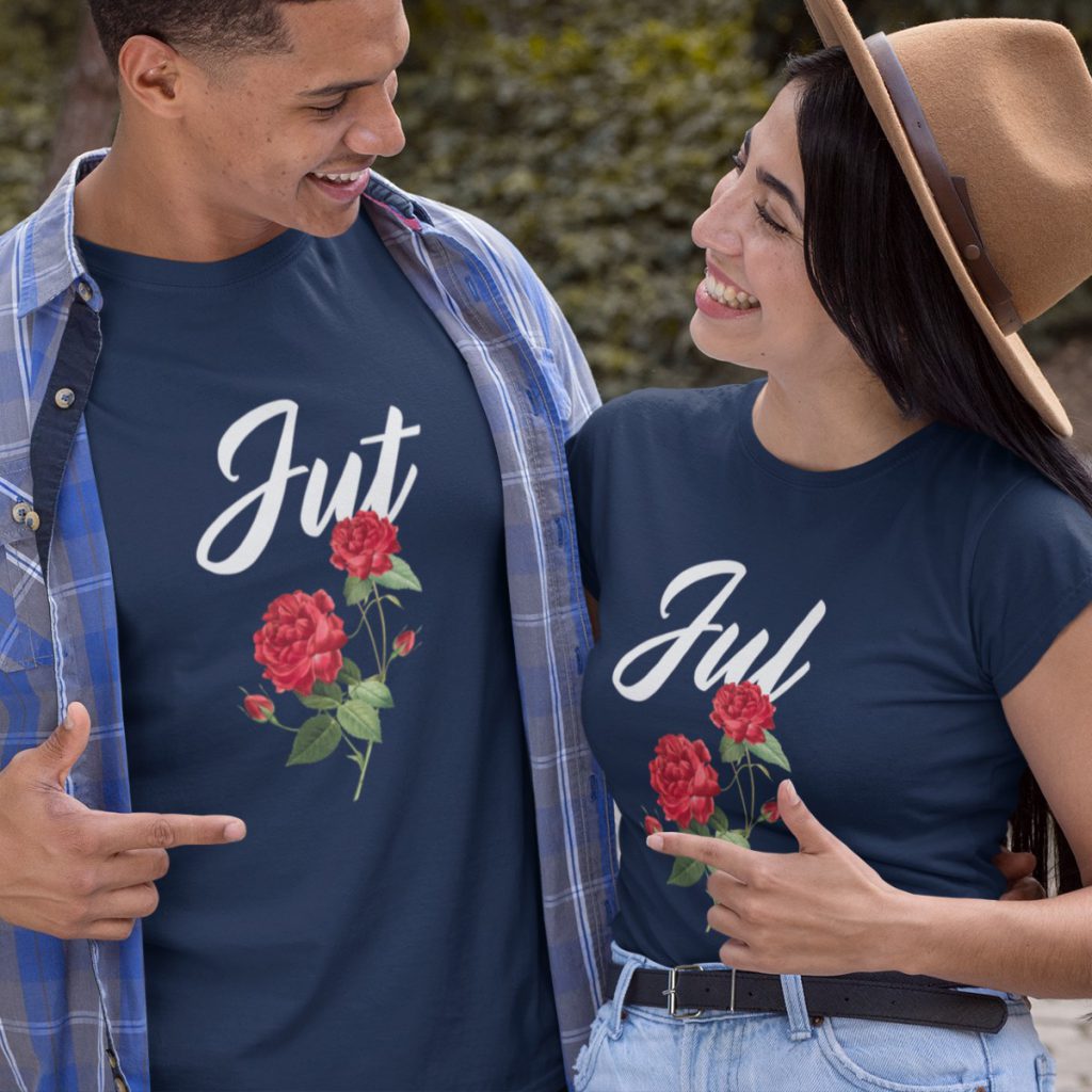 Jut Jul T-shirts Rose Navy