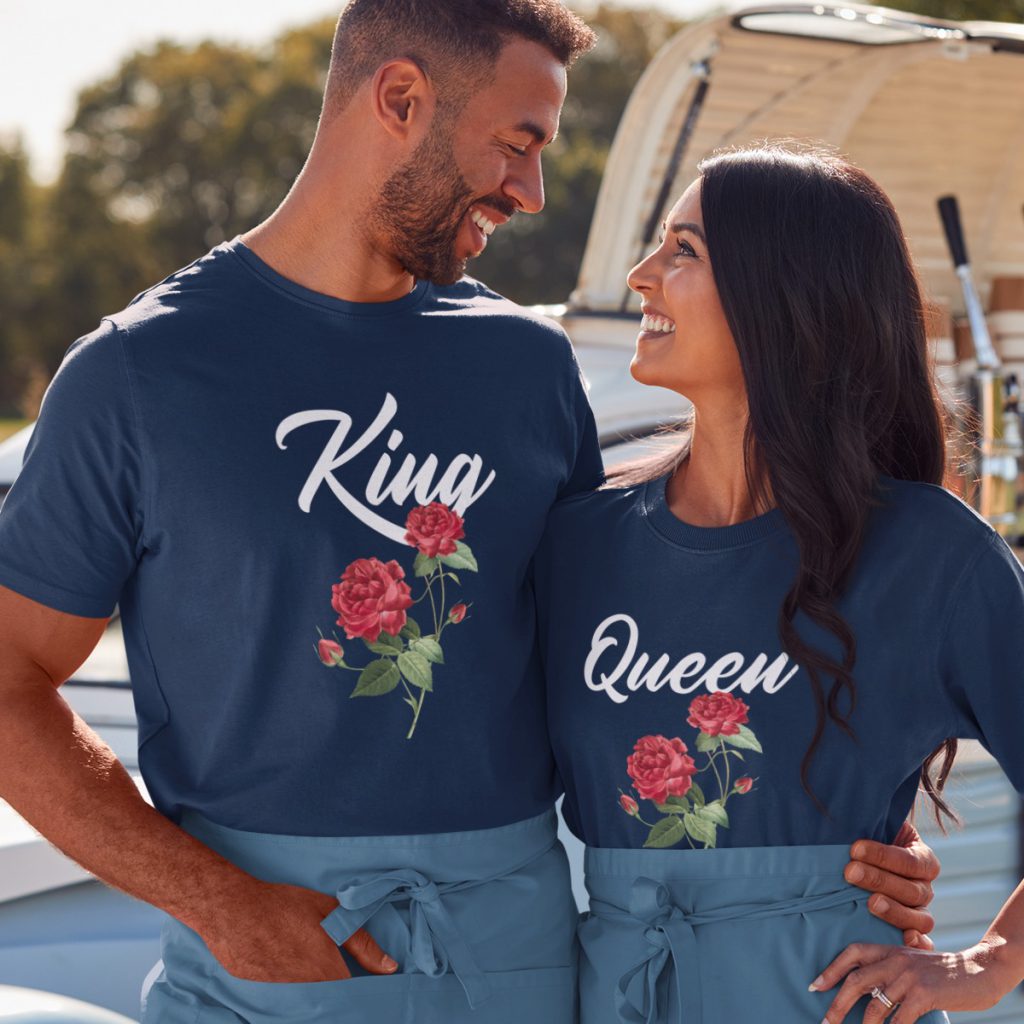 King Queen T-shirts Rose Navy