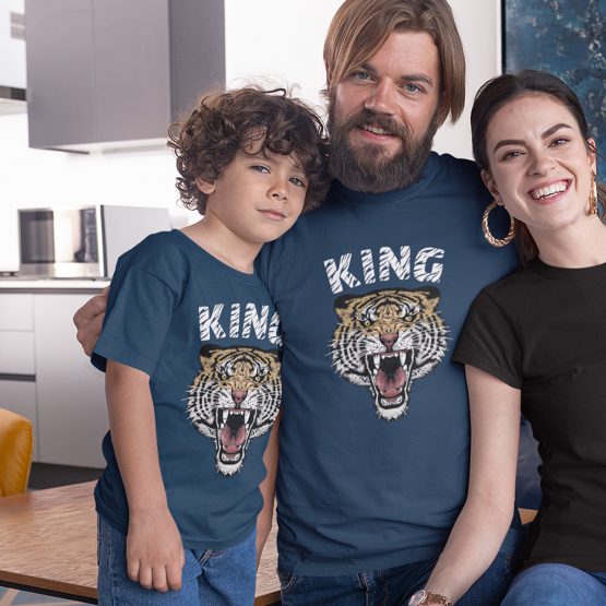 Twinning T-shirts Vader Zoon Tiger Navy
