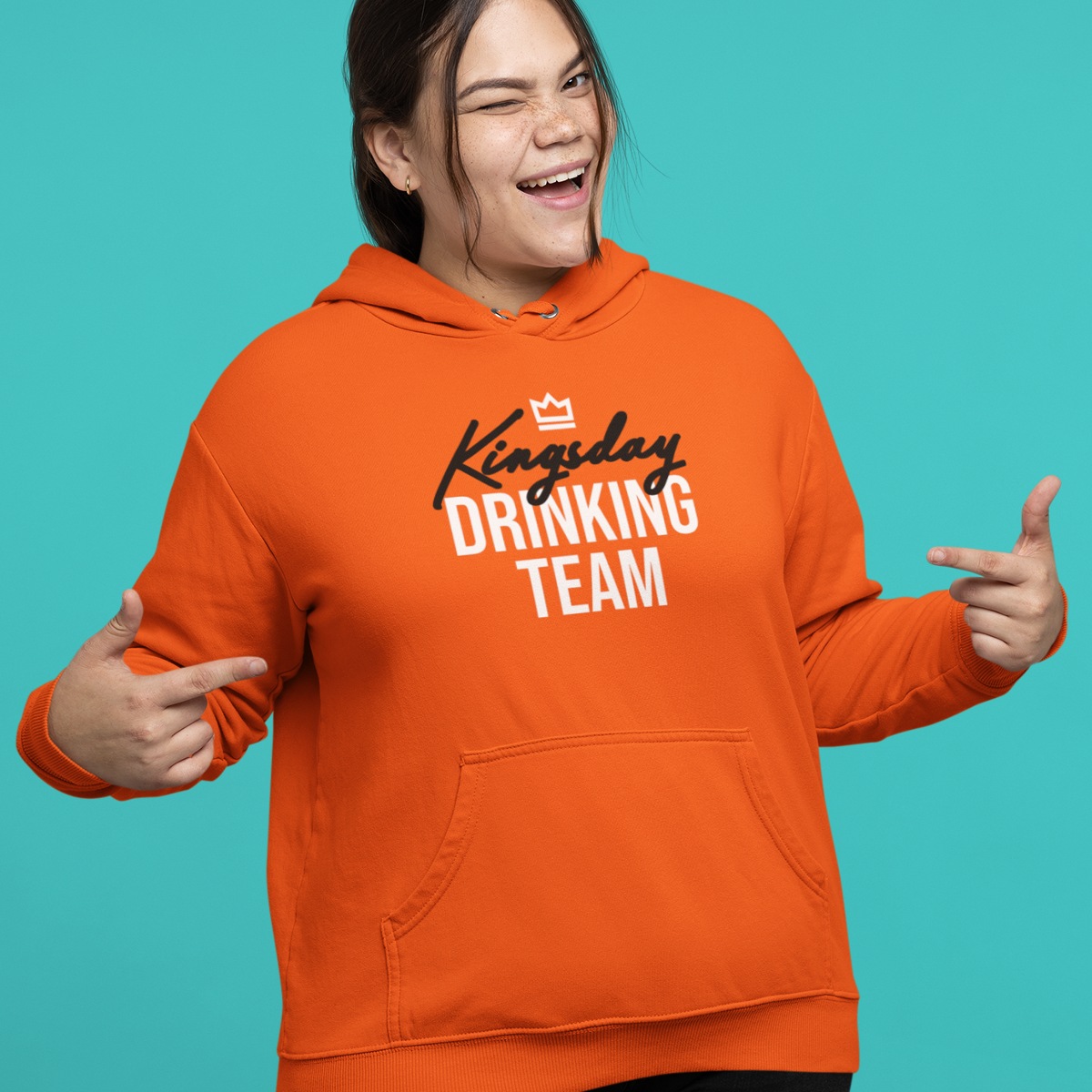 Oranje Hoodie Drinking Team | Dames & Heren