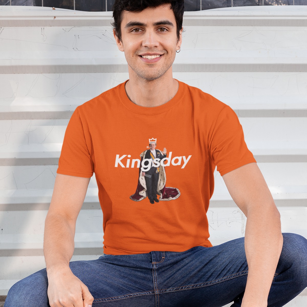 Manifestatie gemeenschap of Willem Alexander Kingsday T-shirt - Oranje kleding | Snel in huis