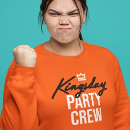 Oranje Koningsdag Trui Kingsday Party Crew Dames