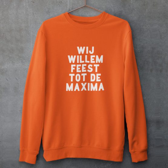 Oranje Koningsdag Trui Wij Willem Feest Product