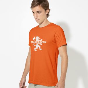 Oranje Koningsdag WK EK T-shirt Oranje Boven Heren