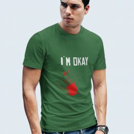 Grappig T-Shirt I'm Okay Groen