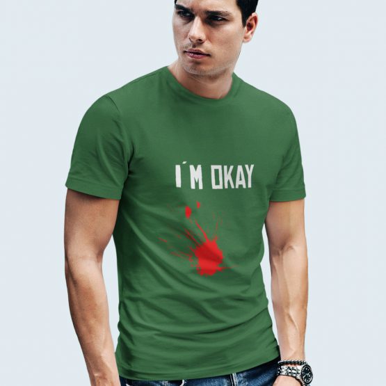 Grappig T-Shirt I'm Okay Groen