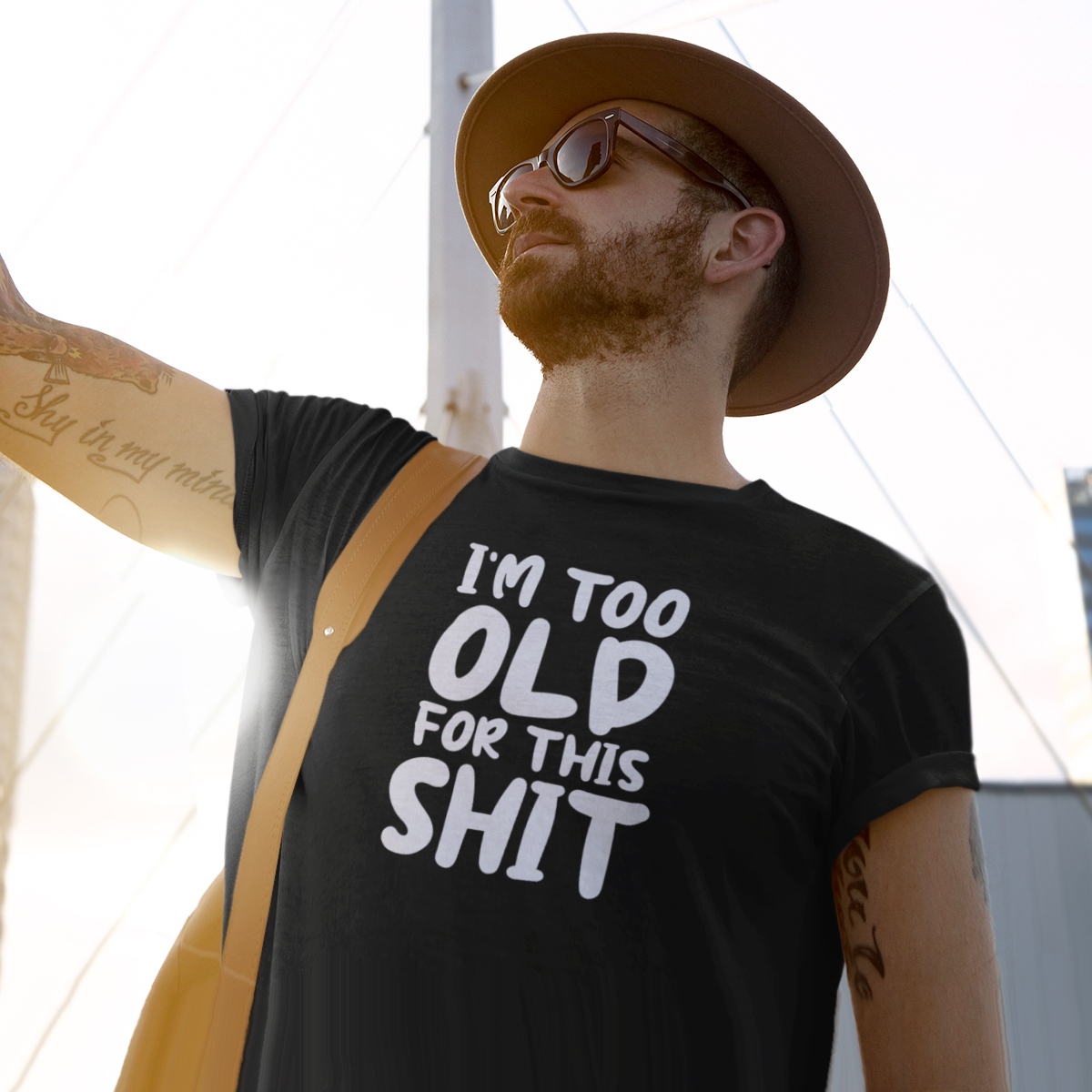 . Sta op Thriller I'm Too Old For This Shit - Grappige T-Shirts | In 5 Kleuren