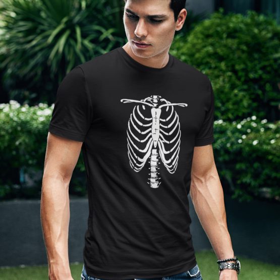 Halloween T-shirt Boney Chest