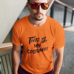 Halloween T-shirt This Is My Costume Oranje
