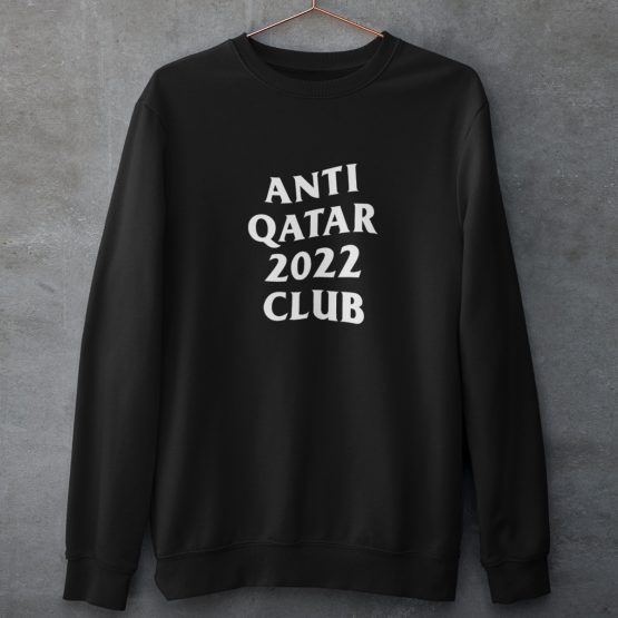 Zwarte WK Trui Anti Qatar 2022 Club Product 2