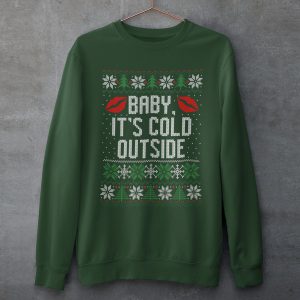 Foute Kersttrui Groen Baby It's Cold Outside Product