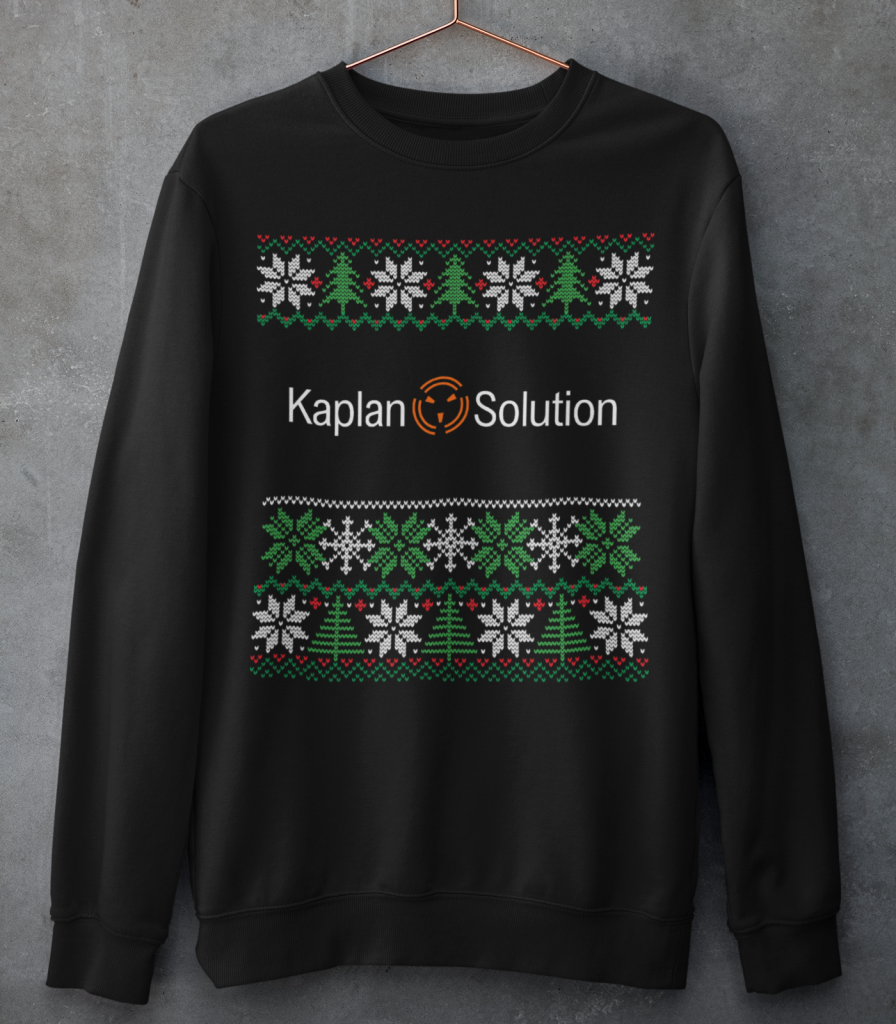 Kersttrui met logo Kaplan