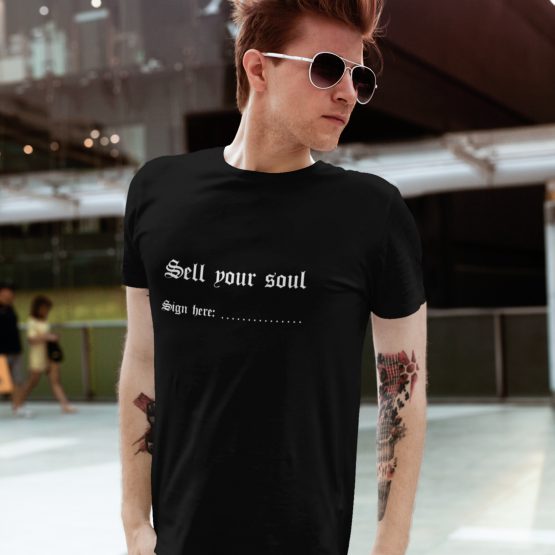 Rock T-shirt Sell Your Soul Sign Here
