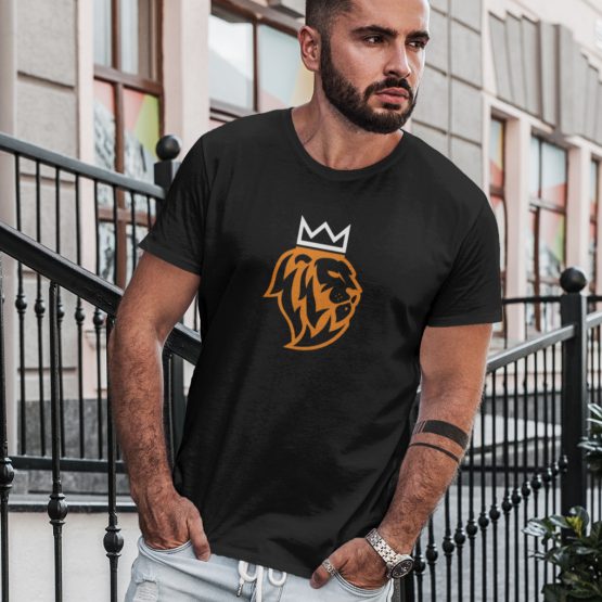 Zwart Koningsdag T-shirt De Leeuw 2 Kleuren