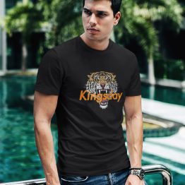 Zwart Koningsdag T-shirt Kingsday Tiger Oranje