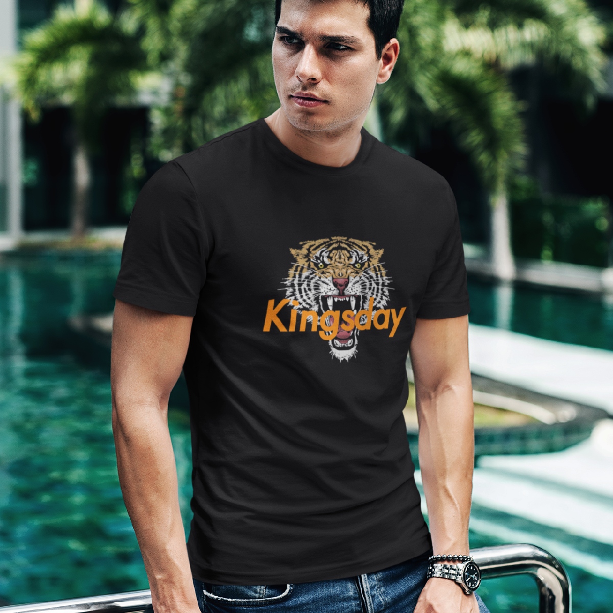 Tiger Koningsdag T-shirt - Zwart / | Snel in huis