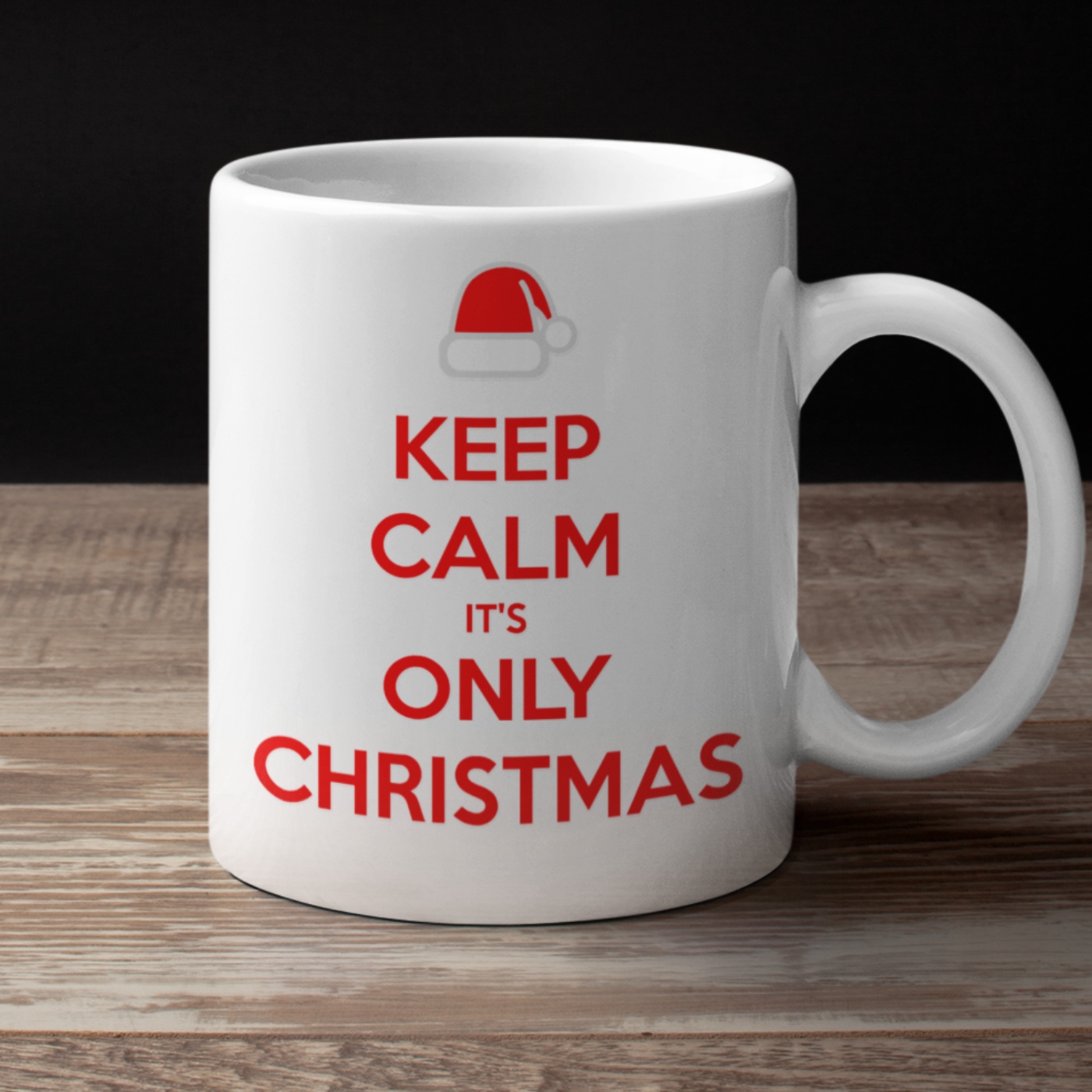 Keep Calm Its Only Christmas Kerst Mok Grappige Bekers