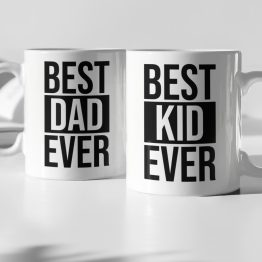 Koffiemokken Set Best Dad & Best Kid