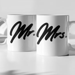 Koffiemokken Set Mr & Mrs