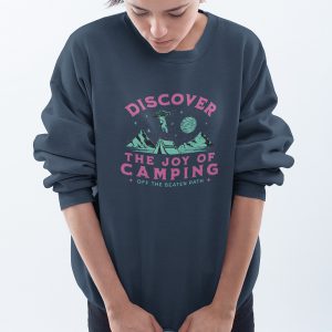 Outdoor Trui Discover The Joy Of Camping Navy