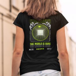 Techno Festival T-shirt Hardtech The World Is Ours Back