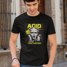 Techno T-shirt Acid Stay True Heren