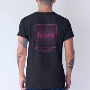 Techno T-shirt True Love Heren Back